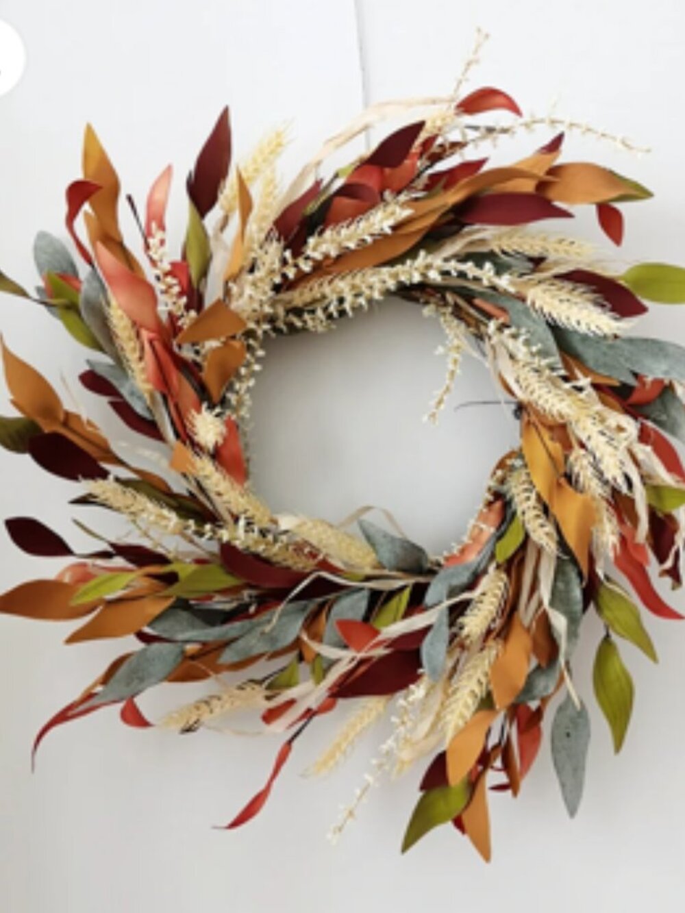 NWT Multi Color Fall Wreath - Picture 5 of 8